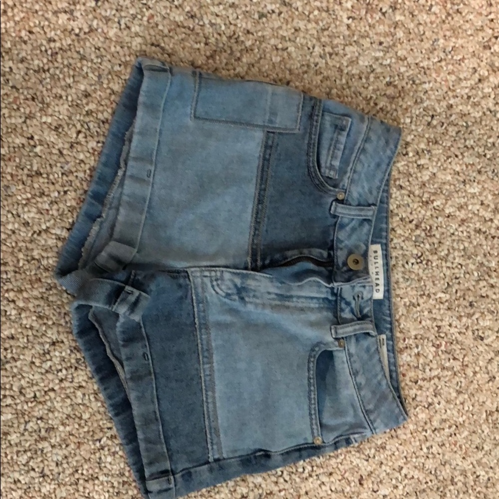 BULLHEAD denim Mom-style jean shorts